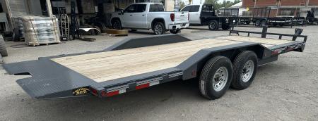 New 2026 East Texas Trailers 102"x20' Bumperpull Machine Gray Tilt Trailer