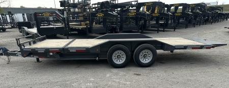 New 2026 East Texas Trailers 102"x20' Bumperpull Machine Gray Tilt Trailer