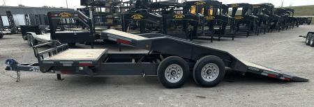 New 2026 East Texas Trailers 102"x20' Bumperpull Machine Gray Tilt Trailer