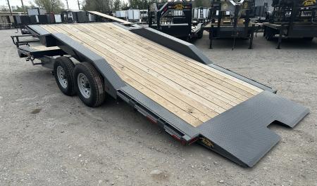 New 2026 East Texas Trailers 102"x20' Bumperpull Machine Gray Tilt Trailer