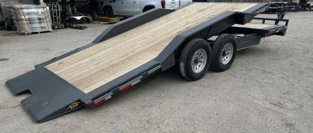 New 2026 East Texas Trailers 102"x20' Bumperpull Machine Gray Tilt Trailer