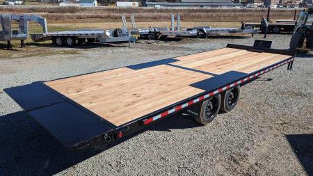 New 2026 BWise 24' HD Deckover Power Tilt Trailer w/ Hydraulic Jack