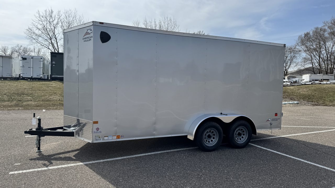 New American Hauler 7x16 Tandem Enclosed Cargo Trailer - Double Rear Doors
