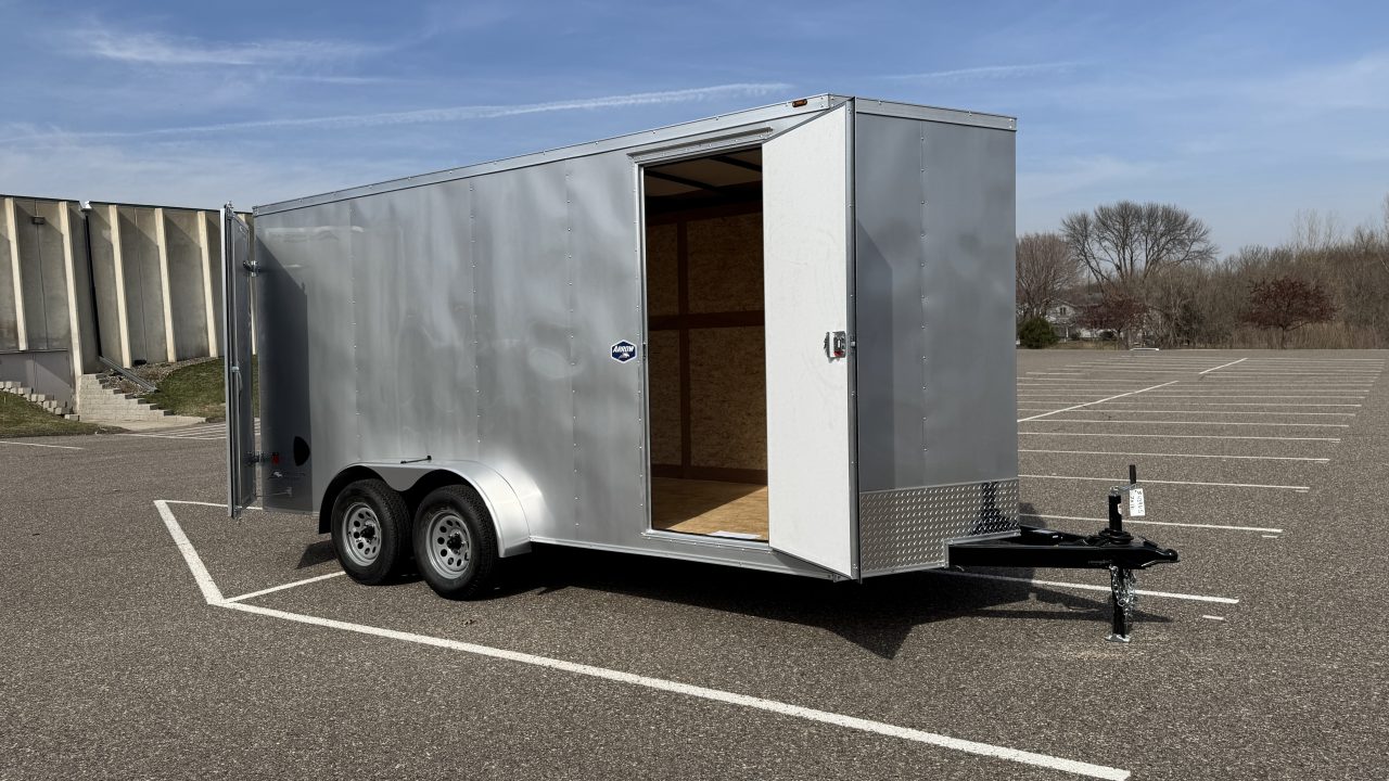 New American Hauler 7x16 Tandem Enclosed Cargo Trailer - Double Rear Doors