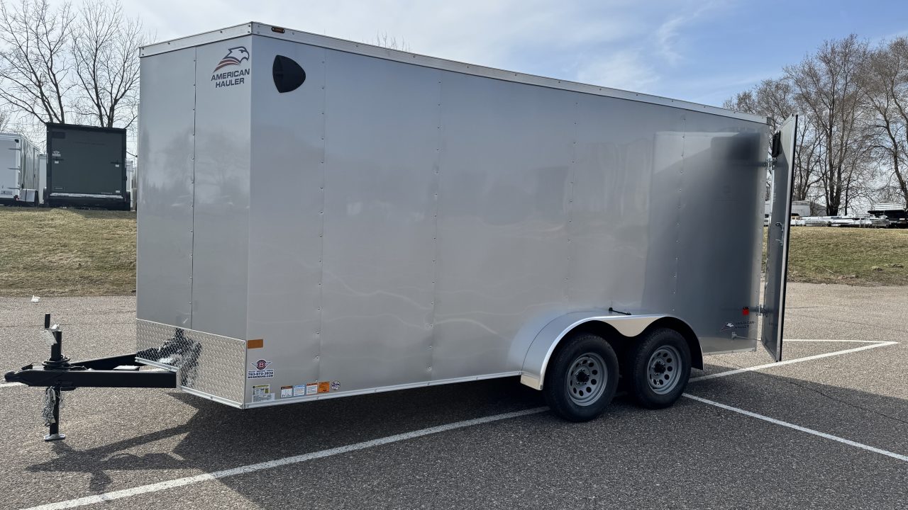 New American Hauler 7x16 Tandem Enclosed Cargo Trailer - Double Rear Doors