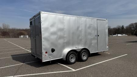 New American Hauler 7x16 Tandem Enclosed Cargo Trailer - Double Rear Doors