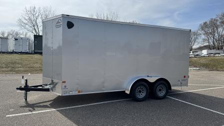 New American Hauler 7x16 Tandem Enclosed Cargo Trailer - Double Rear Doors