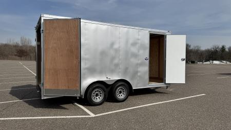 New American Hauler 7x16 Tandem Enclosed Cargo Trailer - Double Rear Doors