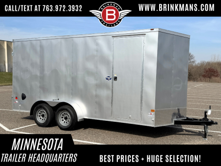 New American Hauler 7x16 Tandem Enclosed Cargo Trailer - Double Rear Doors