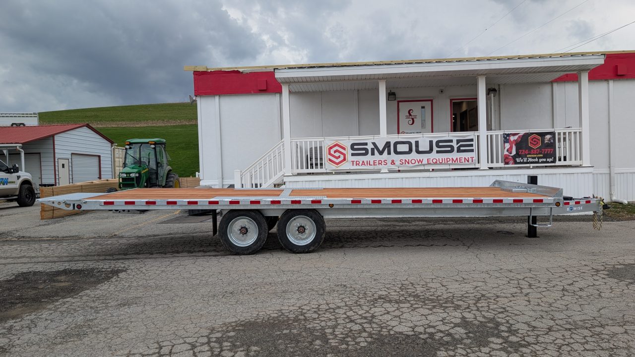 New 2026 BWise 24' HD Deckover GALVANIZED Power Tilt Trailer w/ Hydraulic Jack