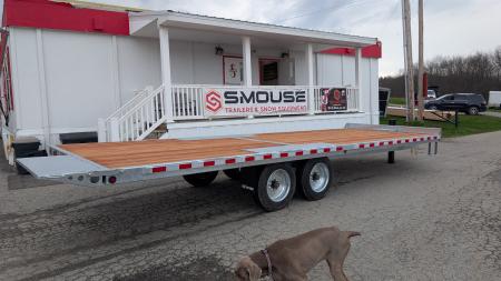 New 2026 BWise 24' HD Deckover GALVANIZED Power Tilt Trailer w/ Hydraulic Jack