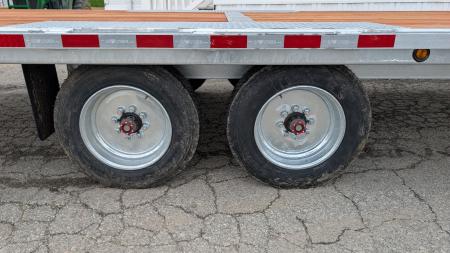 New 2026 BWise 24' HD Deckover GALVANIZED Power Tilt Trailer w/ Hydraulic Jack
