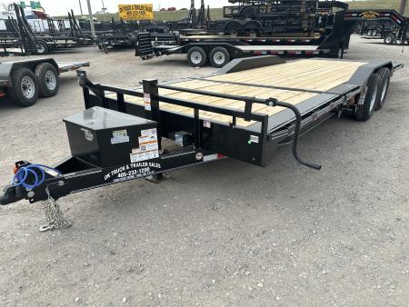 New 2026 East Texas Trailers 102 x22' Bumper Pull Drive Over Fender Tilt Trailer