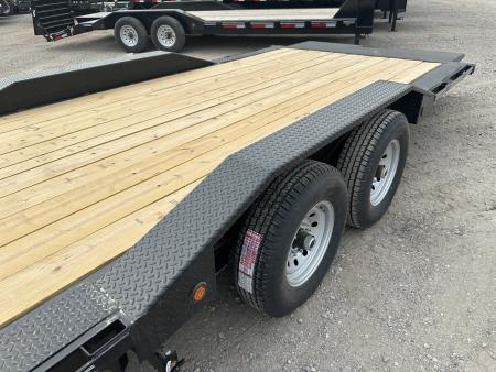 New 2026 East Texas Trailers 102"x22' Bumper Pull Drive Over Fender Tilt Trailer