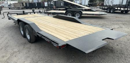 New 2026 East Texas Trailers 102"x22' Bumper Pull Drive Over Fender Tilt Trailer
