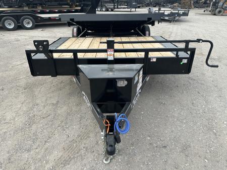 New 2026 East Texas Trailers 102"x22' Bumper Pull Drive Over Fender Tilt Trailer