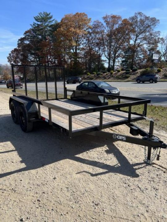 New 2026 GPS Trailers / GTT Series / 76" Wide x 12' Long / 7,000# Capacity / 48" Mesh Gate / 24" Mesh Sides