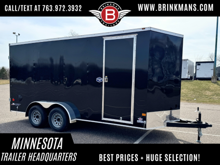 New American Hauler 7x16 Tandem Enclosed Cargo Trailer - Double Rear Doors