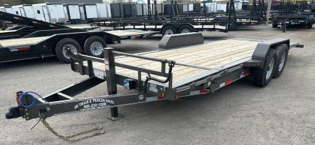 New 2026 East Texas Trailers 83 x20' Bumper Pull Charcoal Metallic Tilt Trailer