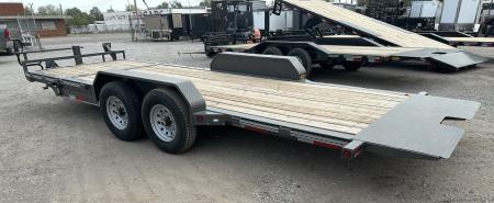 New 2026 East Texas Trailers 83"x20' Bumper Pull Charcoal Metallic Tilt Trailer