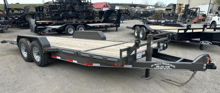 New 2026 East Texas Trailers 83"x20' Bumper Pull Charcoal Metallic Tilt Trailer