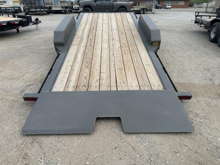 New 2026 East Texas Trailers 83"x20' Bumper Pull Charcoal Metallic Tilt Trailer
