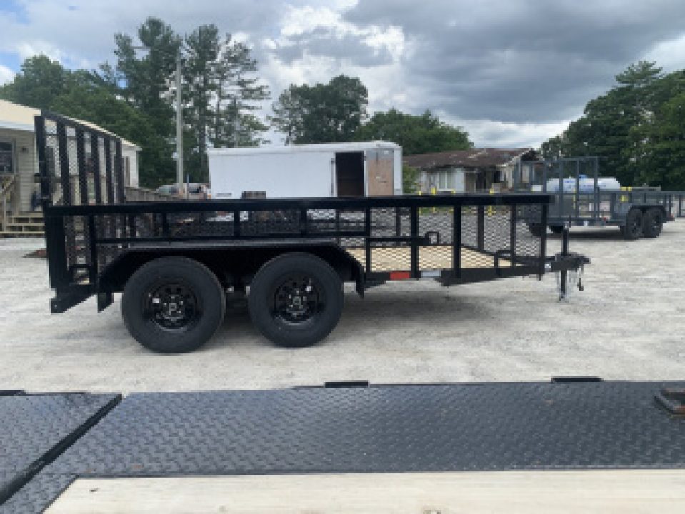 New 2026 GPS Trailers / GTT Series / 76" Wide x 12' Long / 7,000# Capacity / 48" Mesh Gate / 24" Mesh Sides