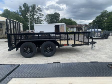 New 2026 GPS Trailers / GTT Series / 76" Wide x 12' Long / 7,000# Capacity / 48" Mesh Gate / 24" Mesh Sides