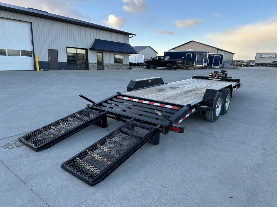 Used USED 2024 H&H 8.5'x20' 17.6k Topline I-Beam Industrial Equipment Trailer