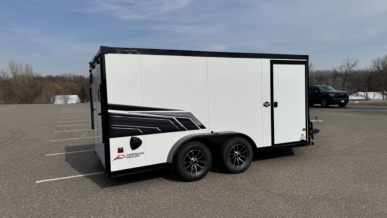New American Hauler 7x14 Enclosed / Blackout Package - Ultimate Motorcycle Trailer!