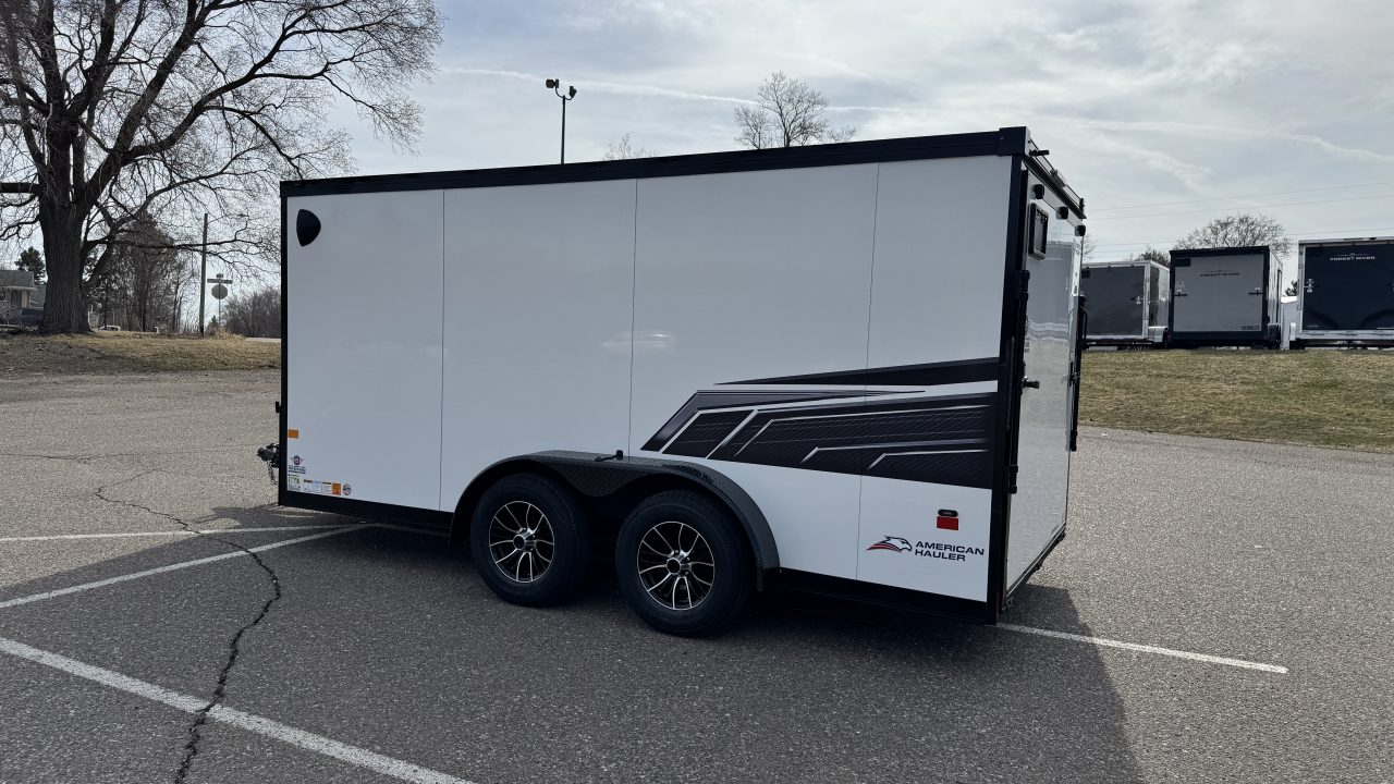 New American Hauler 7x14 Enclosed / Blackout Package - Ultimate Motorcycle Trailer!