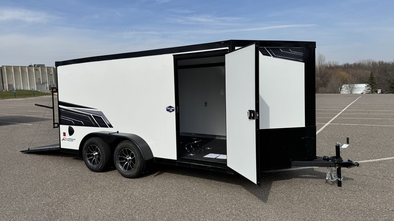 New American Hauler 7x14 Enclosed / Blackout Package - Ultimate Motorcycle Trailer!