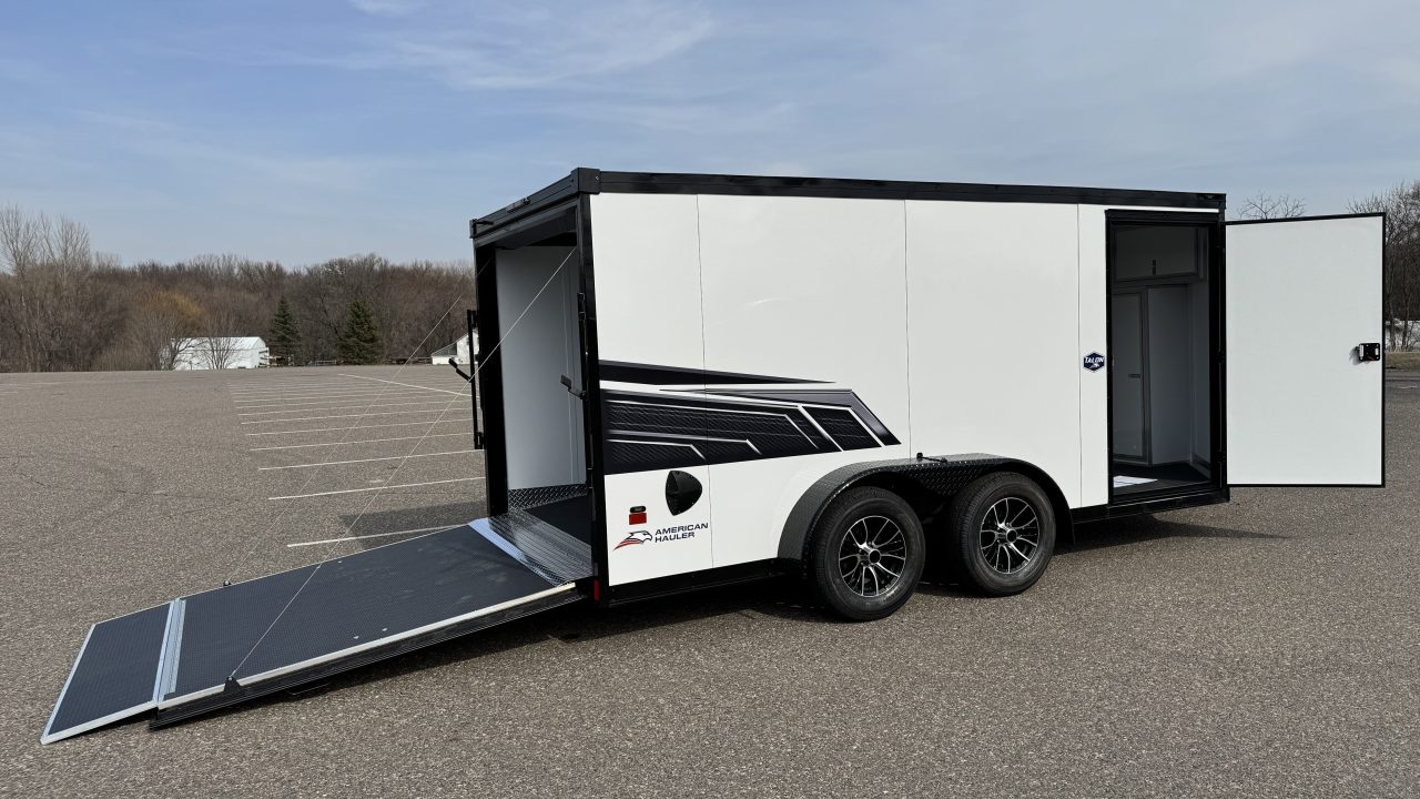 New American Hauler 7x14 Enclosed / Blackout Package - Ultimate Motorcycle Trailer!