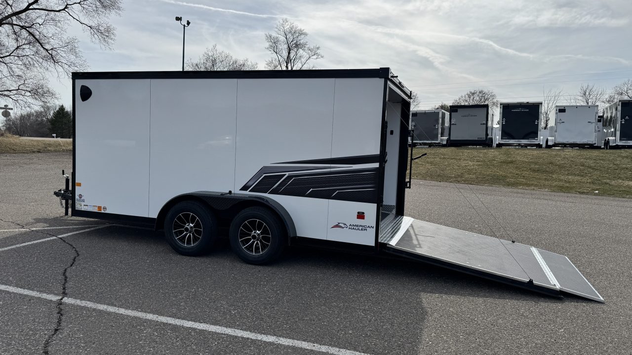 New American Hauler 7x14 Enclosed / Blackout Package - Ultimate Motorcycle Trailer!