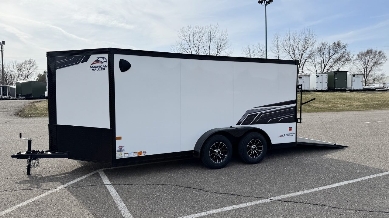 New American Hauler 7x14 Enclosed / Blackout Package - Ultimate Motorcycle Trailer!