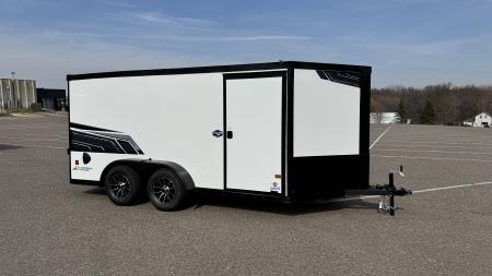 New American Hauler 7x14 Enclosed / Blackout Package - Ultimate Motorcycle Trailer!