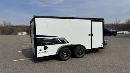New American Hauler 7x14 Enclosed / Blackout Package - Ultimate Motorcycle Trailer!