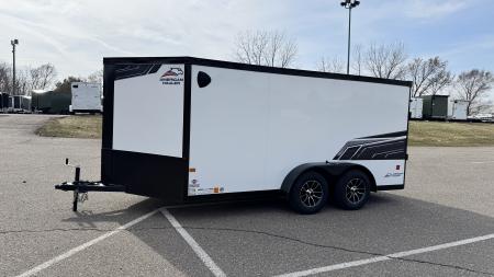 New American Hauler 7x14 Enclosed / Blackout Package - Ultimate Motorcycle Trailer!