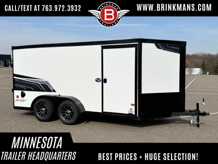 New American Hauler 7x14 Enclosed / Blackout Package - Ultimate Motorcycle Trailer!