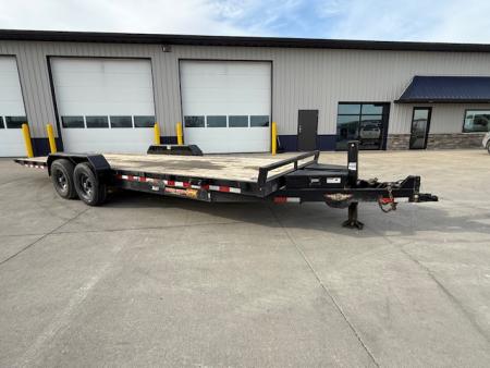 Used USED 2024 H&H Black 82 x24' 14k Electric Tilt Speed Loader Car Hauler Trailer