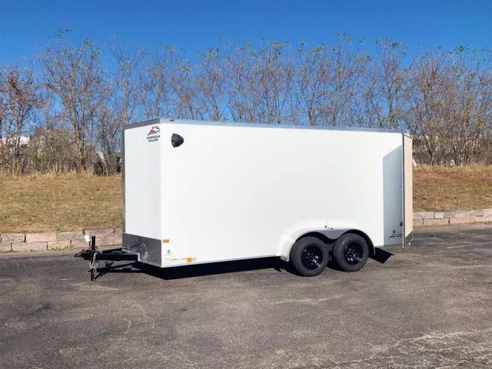 New American Hauler 7x16 Tandem Enclosed Cargo Trailer - Double Rear Doors