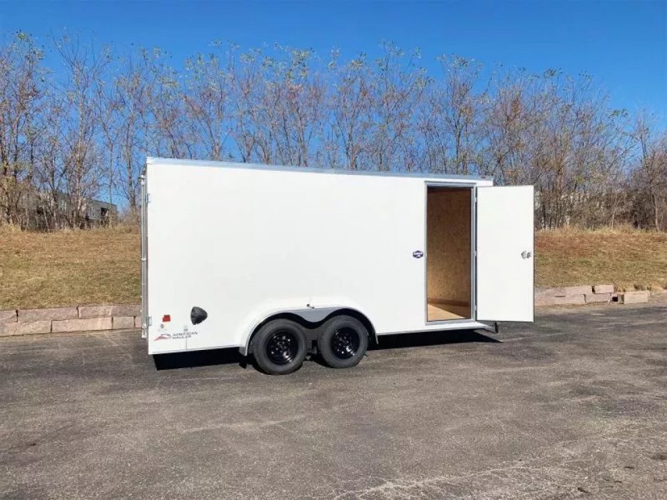 New American Hauler 7x16 Tandem Enclosed Cargo Trailer - Double Rear Doors