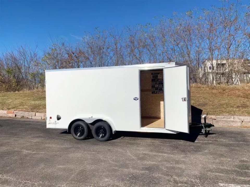 New American Hauler 7x16 Tandem Enclosed Cargo Trailer - Double Rear Doors