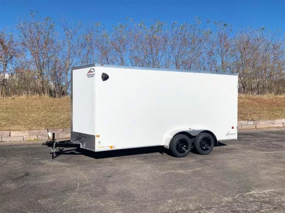 New American Hauler 7x16 Tandem Enclosed Cargo Trailer - Double Rear Doors