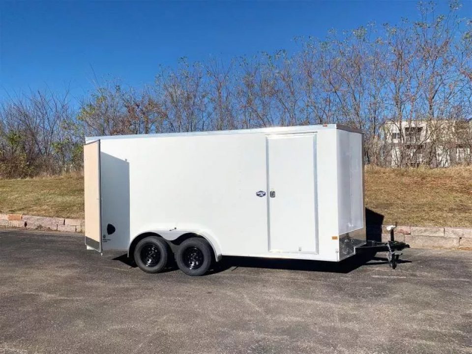New American Hauler 7x16 Tandem Enclosed Cargo Trailer - Double Rear Doors