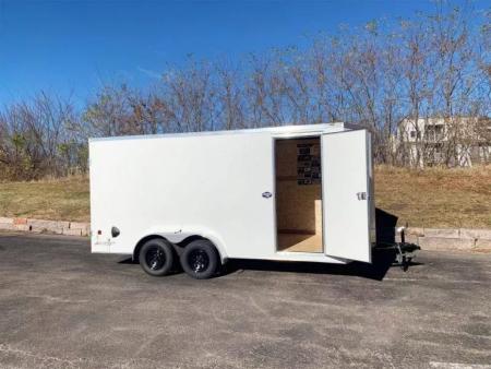New American Hauler 7x16 Tandem Enclosed Cargo Trailer - Double Rear Doors