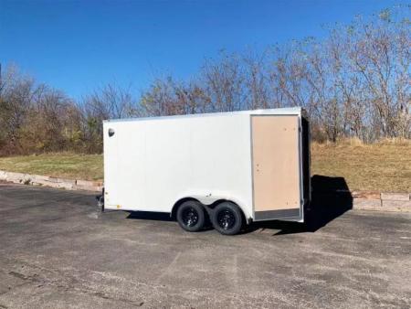 New American Hauler 7x16 Tandem Enclosed Cargo Trailer - Double Rear Doors