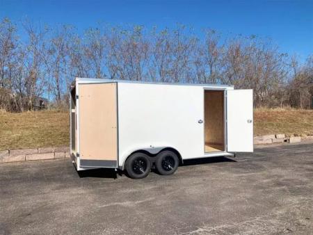 New American Hauler 7x16 Tandem Enclosed Cargo Trailer - Double Rear Doors