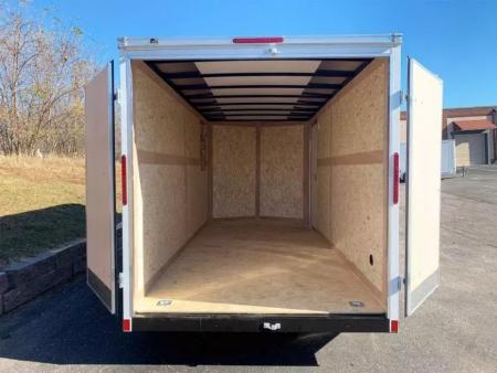 New American Hauler 7x16 Tandem Enclosed Cargo Trailer - Double Rear Doors