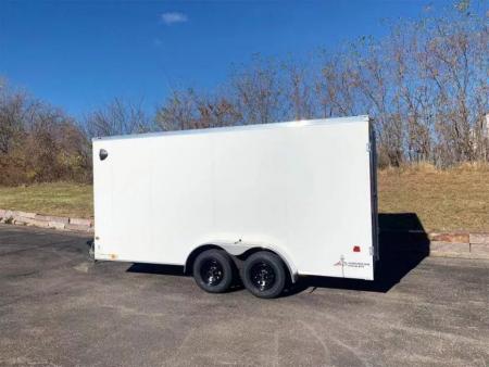 New American Hauler 7x16 Tandem Enclosed Cargo Trailer - Double Rear Doors